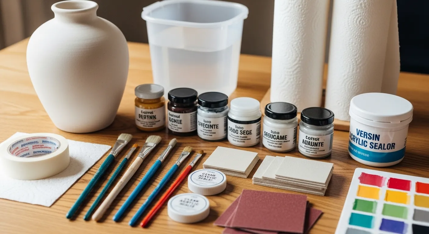 How to Paint a Ceramic Vase